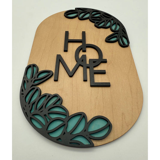 Painted Eucalyptus Home Wall Art