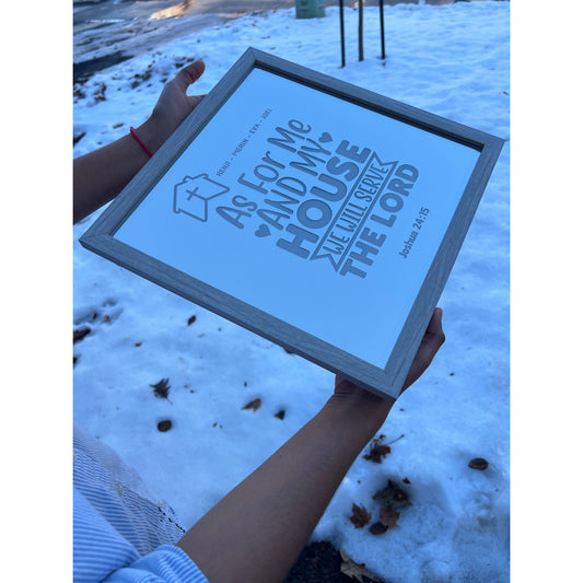 Personalized Framed Mirror