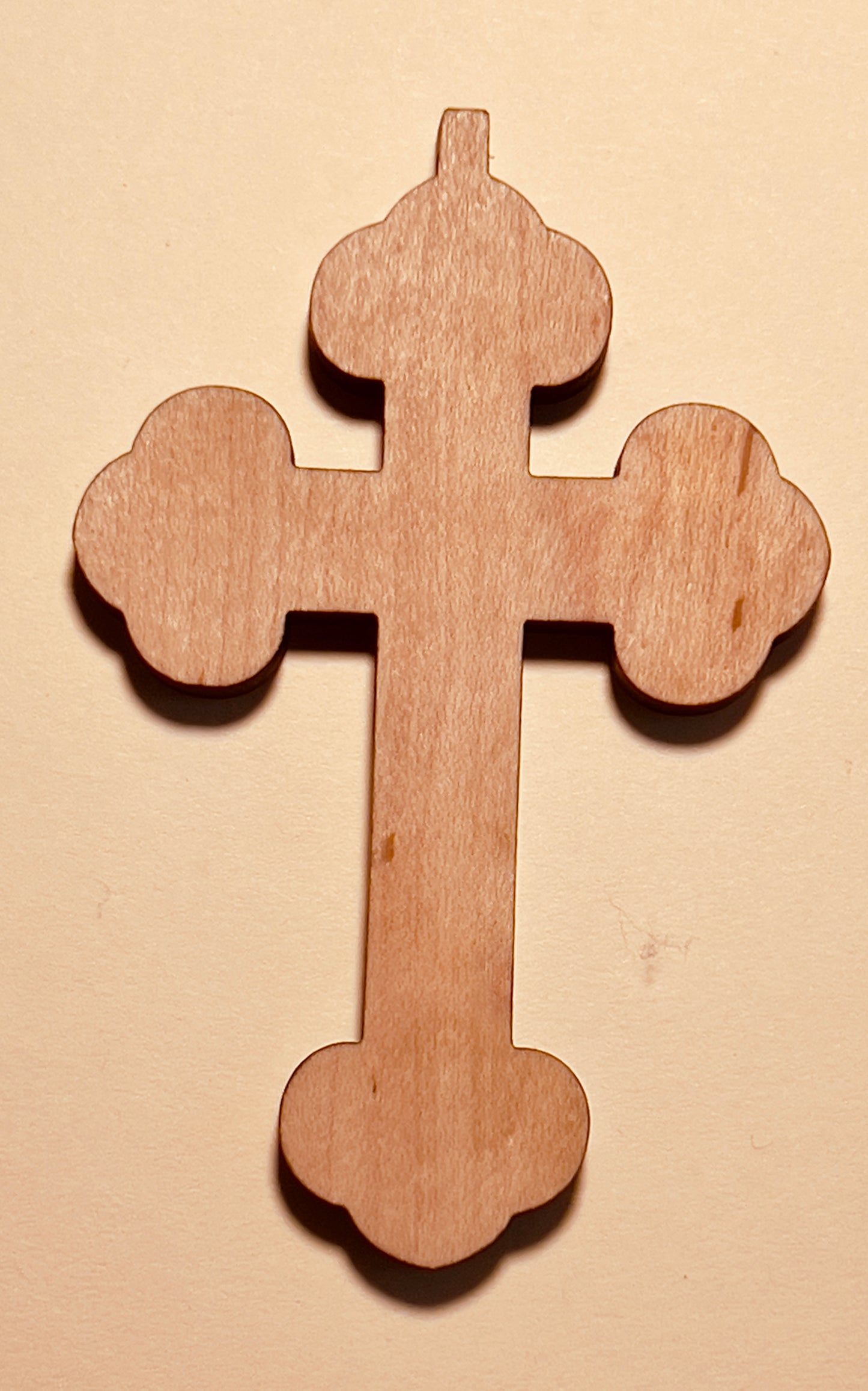 Wooden Cross - 9x6 cm Engraved Christian Wooden Cross Necklace made out of premium finished maple wood